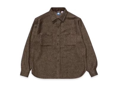 UNDEFEATED L/S Twill Flannel "Brown"