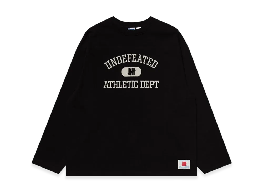 UNDEFEATED L/S Football Jersey "Black"