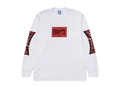 UNDEFEATED Knockout L/S Tee "White"
