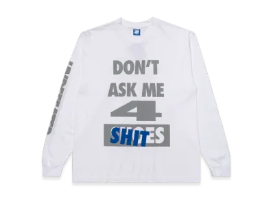 UNDEFEATED Don't Ask L/S Tee "White"