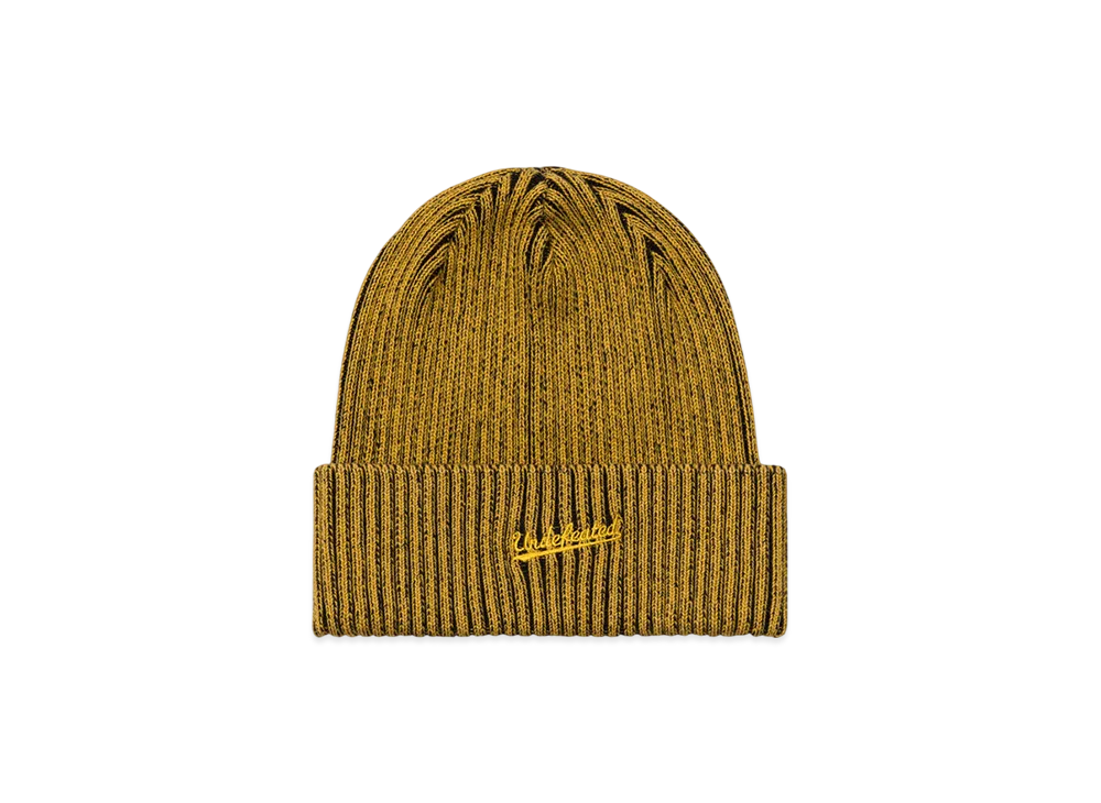 UNDEFEATED Cuffed Rib Beanie "Yellow"