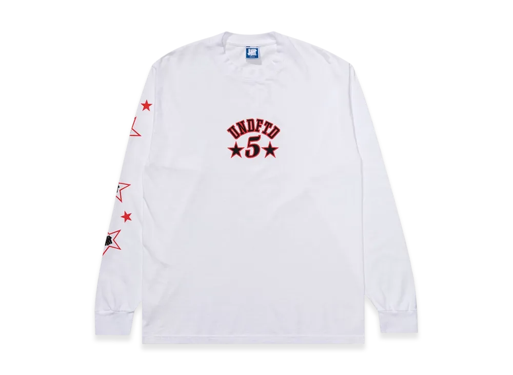 UNDEFEATED Stars & Strikes L/S Tee "White"