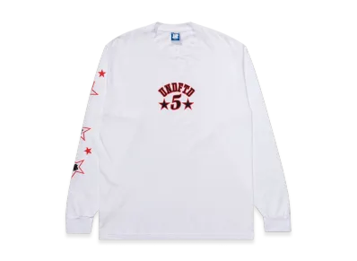 UNDEFEATED Stars & Strikes L/S Tee "White"