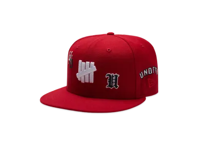 UNDEFEATED x New Era All Over Fitted "Red"
