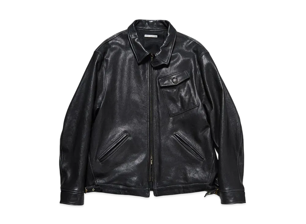 uniform experiment Leather Blouson "Black"