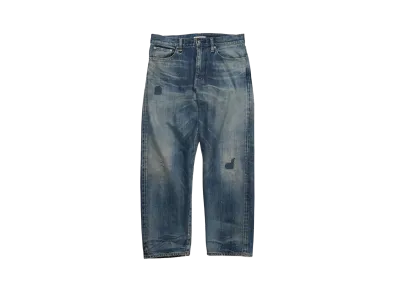 uniform experiment Damaged Regular Fit Jeans "Indigo"