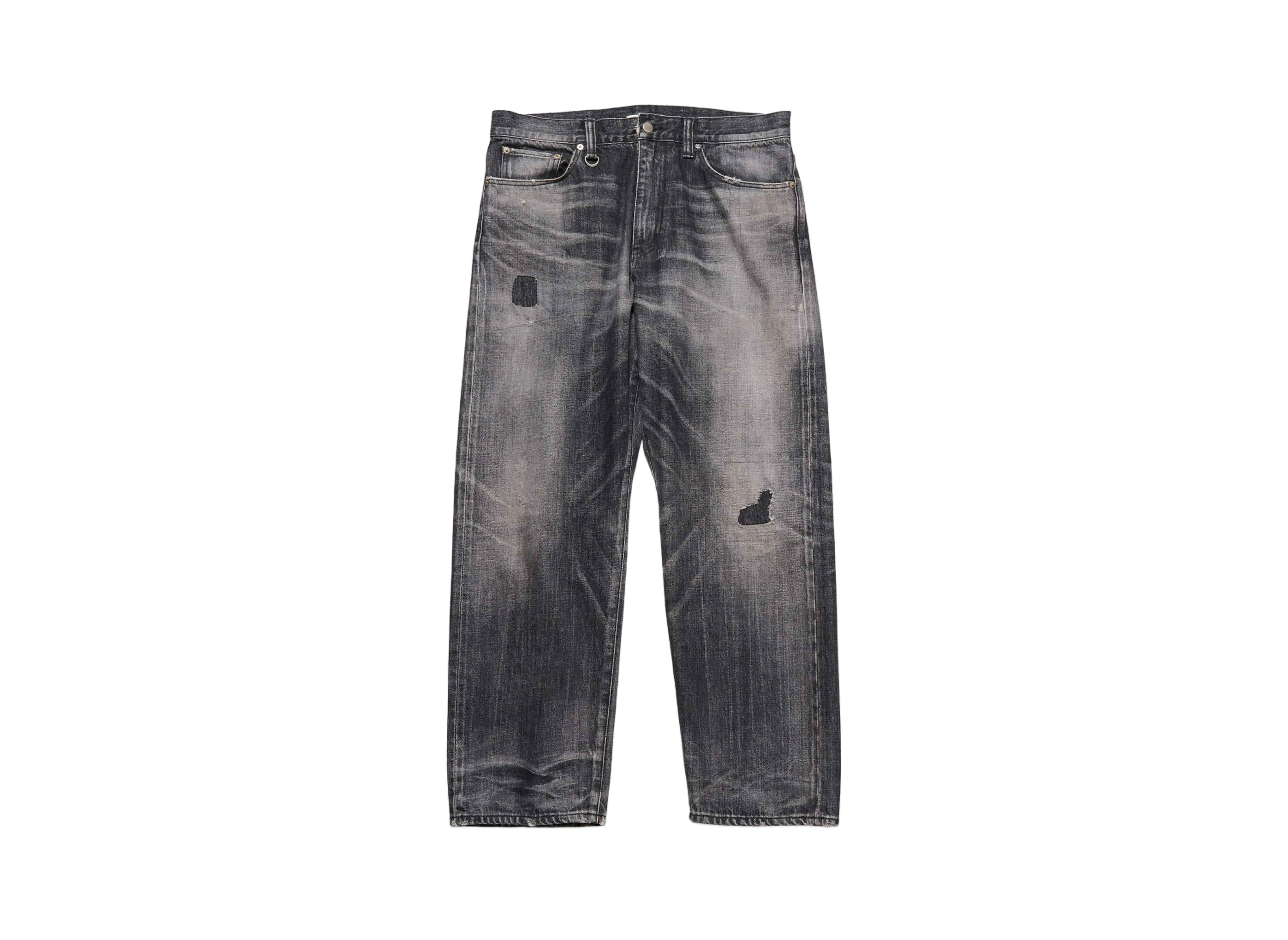 uniform experiment Damaged Regular Fit Jeans "Black"