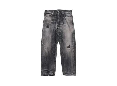uniform experiment Damaged Regular Fit Jeans "Black"