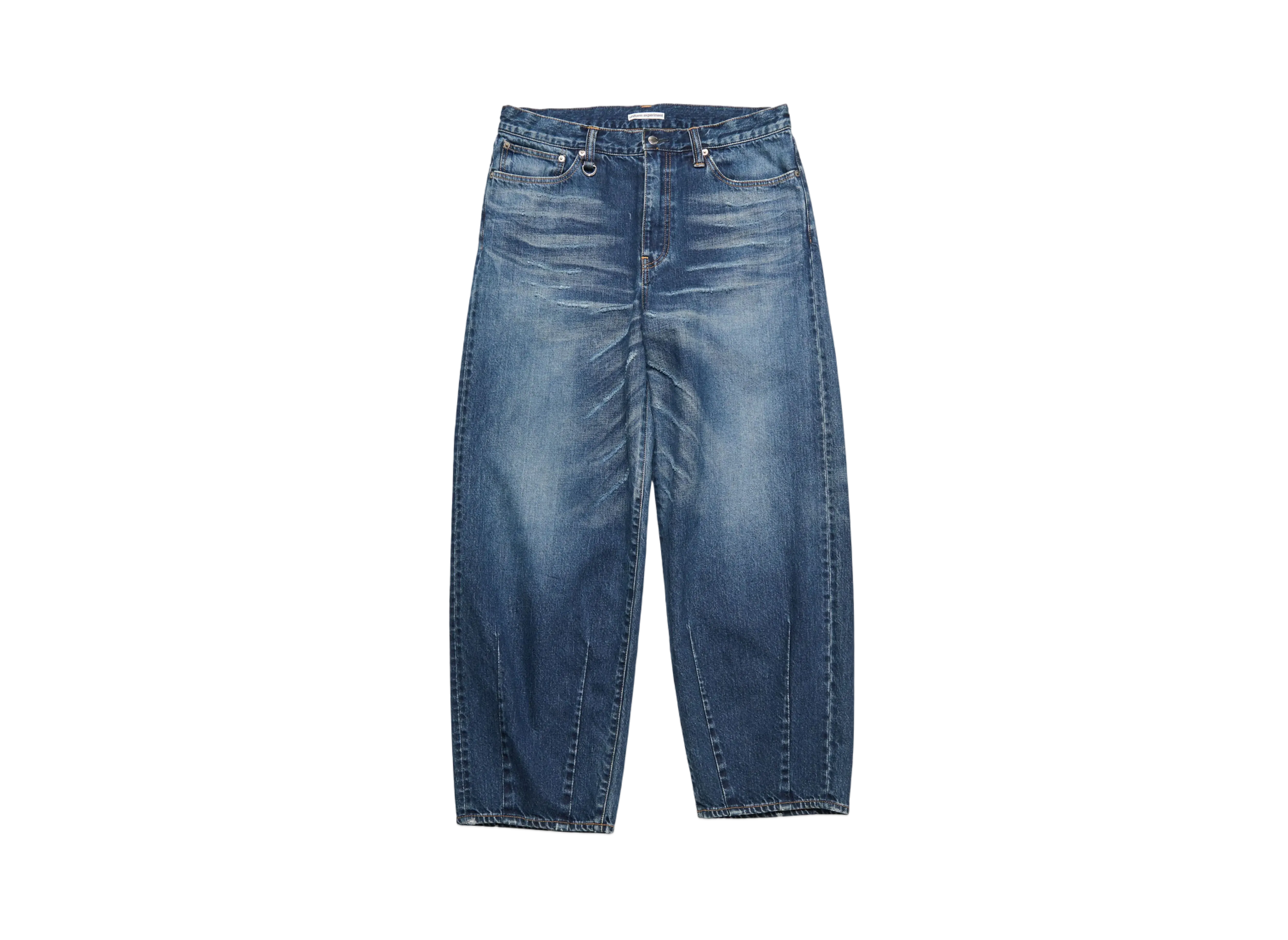uniform experiment Damaged Hem Tuck Wide Straight Jeans "Indigo"