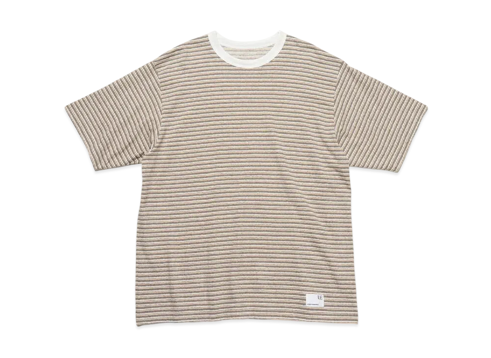 uniform experiment Multi Border Tee "Beige"
