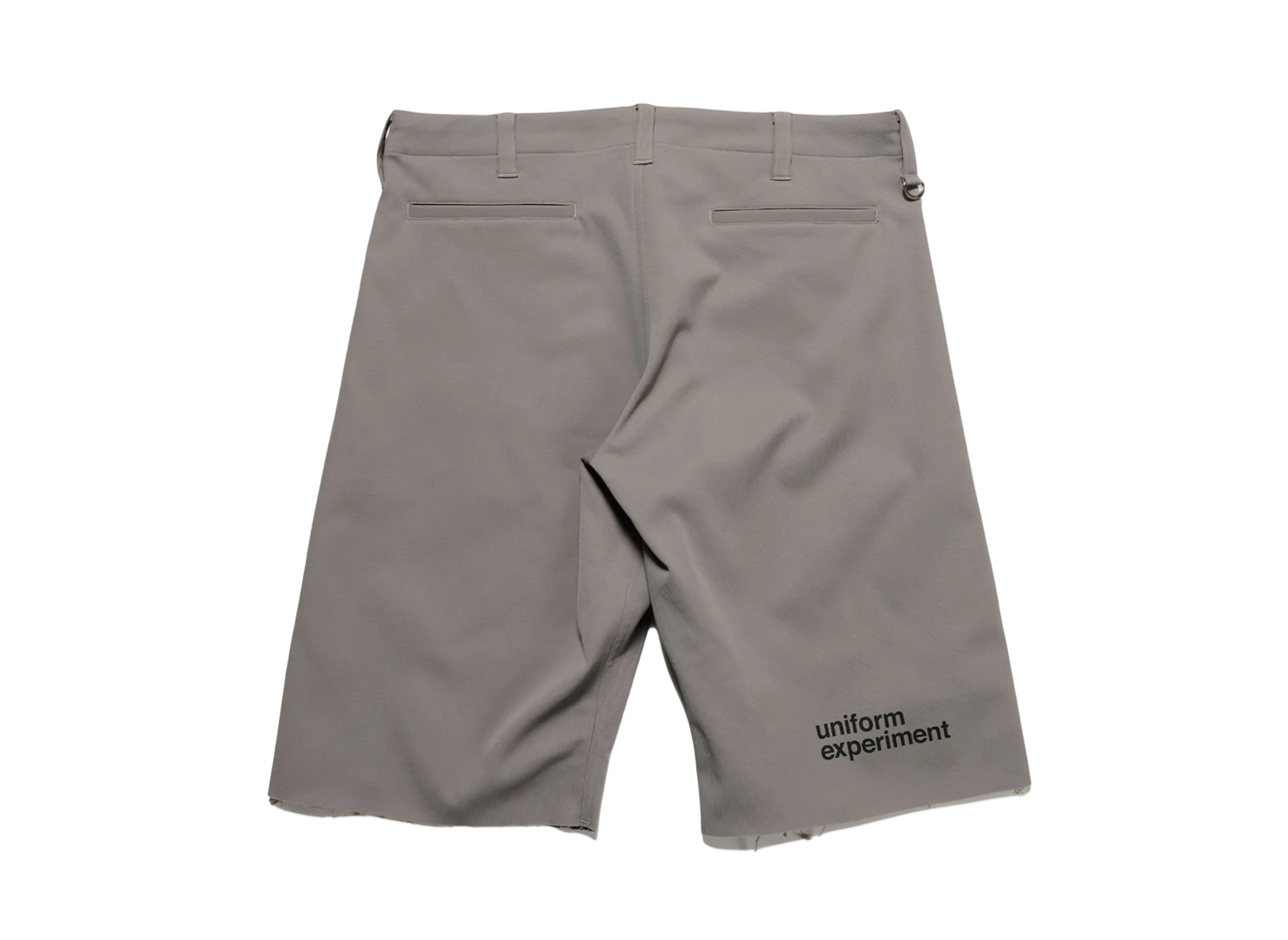 uniform experiment High Stretch Pique Cut Off Shorts "Gray"