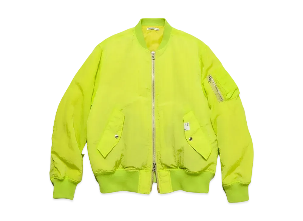 uniform experiment Crystal Nylon Flight Jacket "Yellow"