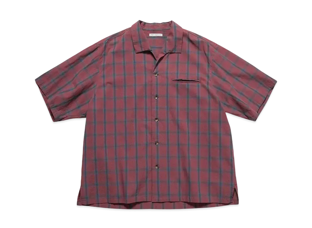 uniform experiment S/S Italian Collar Shirt "Red Check"