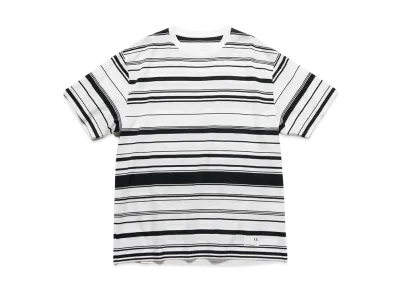 uniform experiment Border Loose S/S Tee "White/Black"