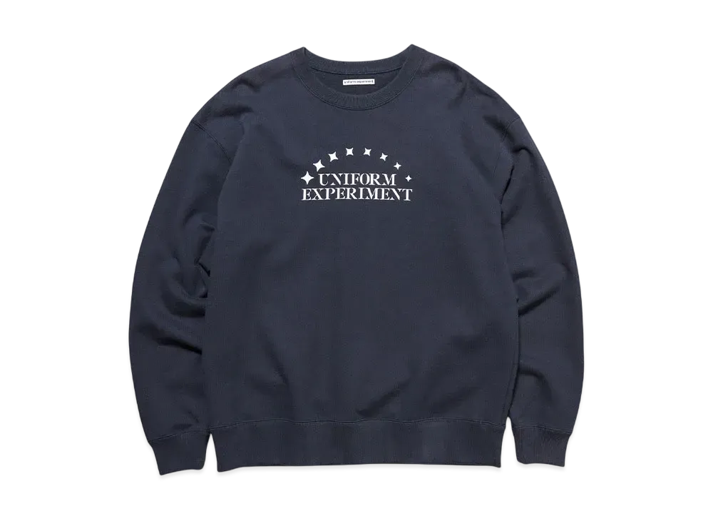 uniform experiment Stencil Logo Sweatshirt "Navy"