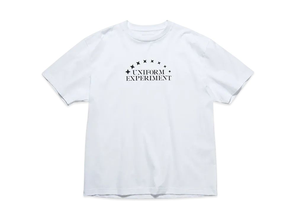 uniform experiment Stencil Logo Tee "White"