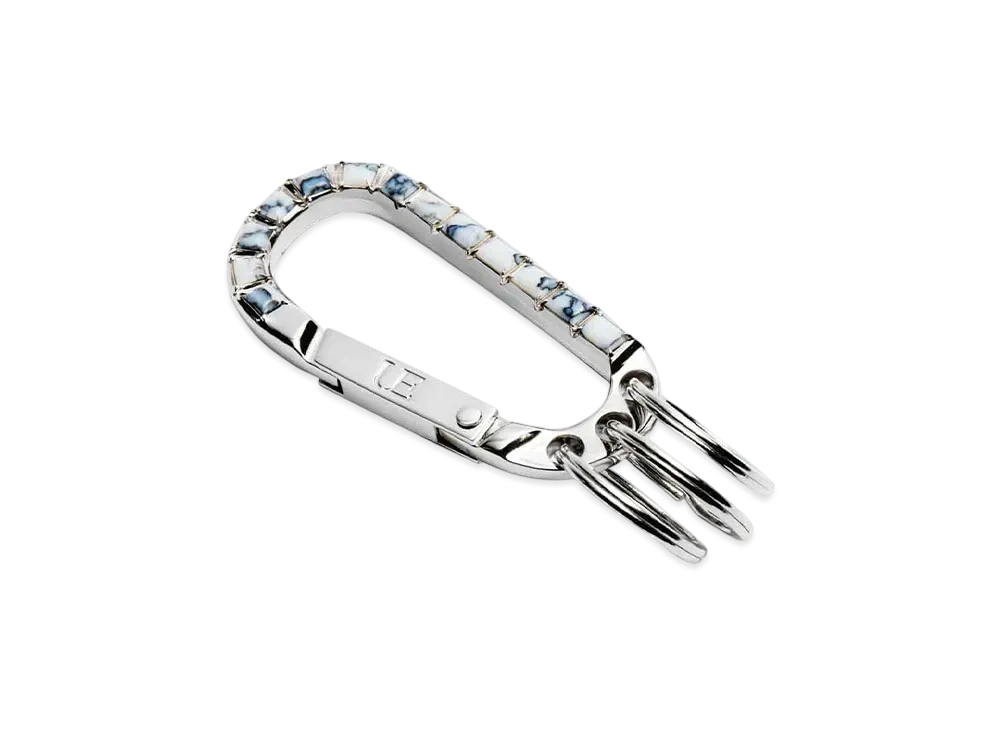 uniform experiment Mabled Stone Carabiner "White"