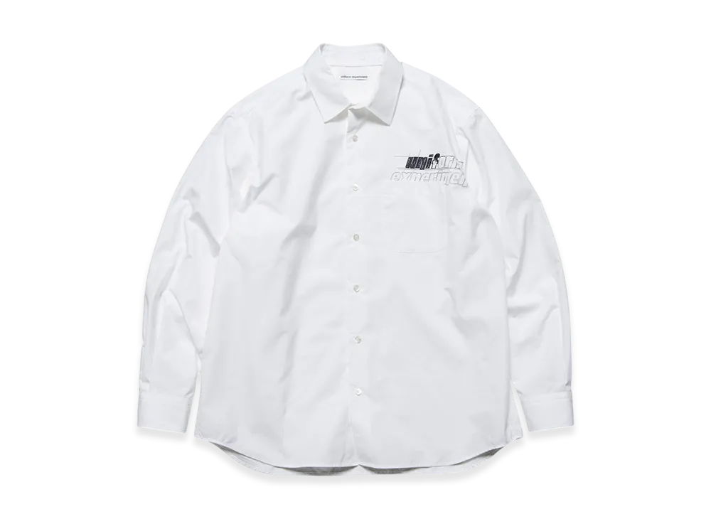 uniform experiment In-Process Print Shirt "White"