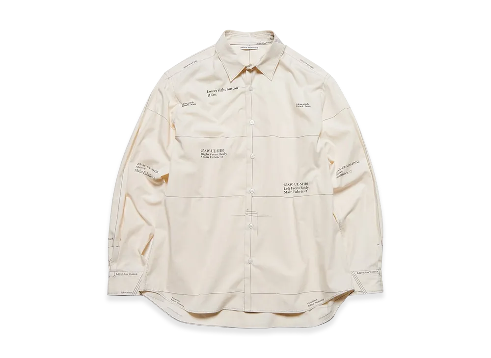 uniform experiment Map-Out Shirt "Ivory"