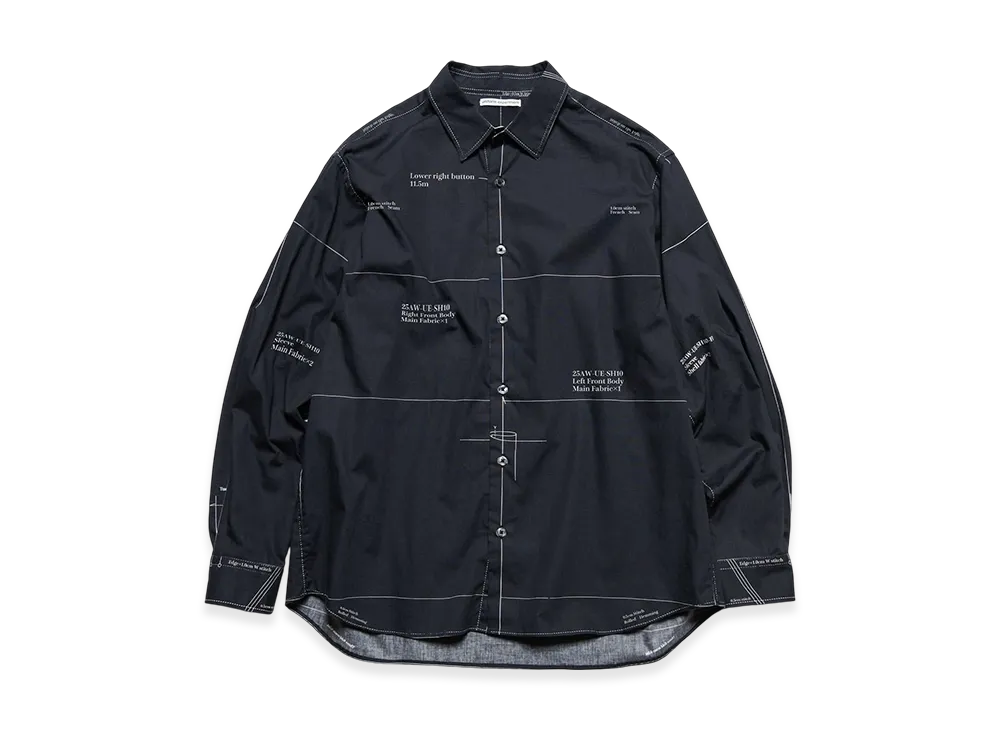 uniform experiment Map-Out Shirt "Black"