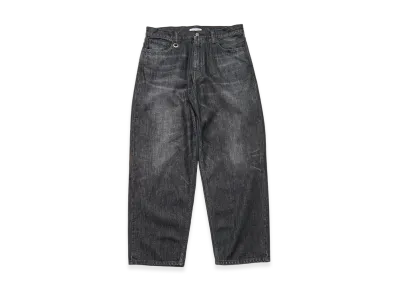 uniform experiment Washed Denim Bold-Fit Jeans "Black"