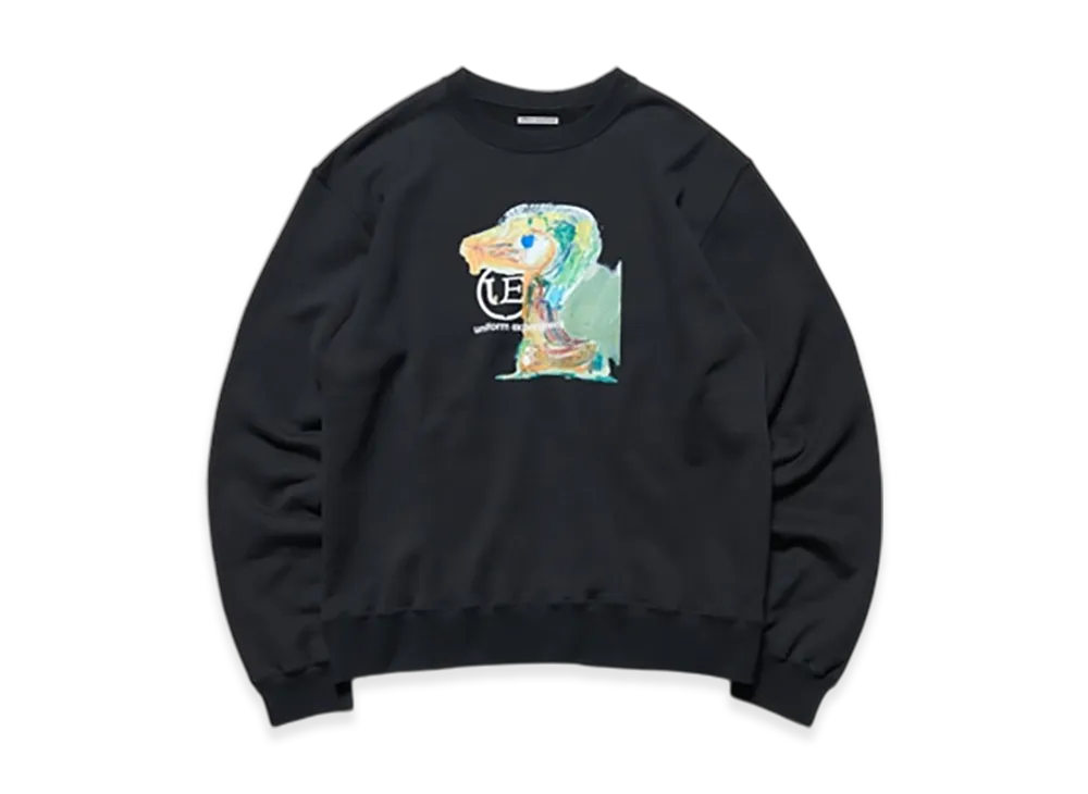 uniform experiment x Asger Jorn Landscape Sweatshirt "Black"