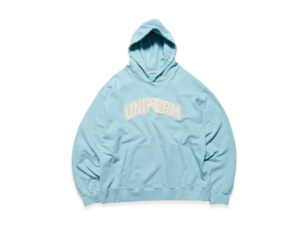 uniform experiment Cut-Out Logo Sweat Hoodie "Light Blue"