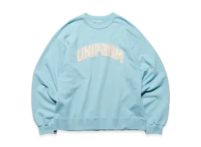 uniform experiment Cut-Out Logo Sweatshirt "Light Blue"