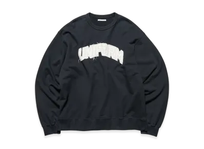 uniform experiment Cut-Out Logo Sweatshirt "Black"