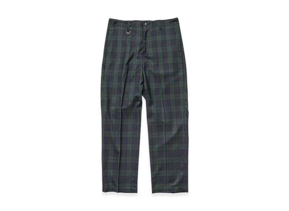 uniform experiment Stretch Wool Side Pocket Tapered Pants "Green"