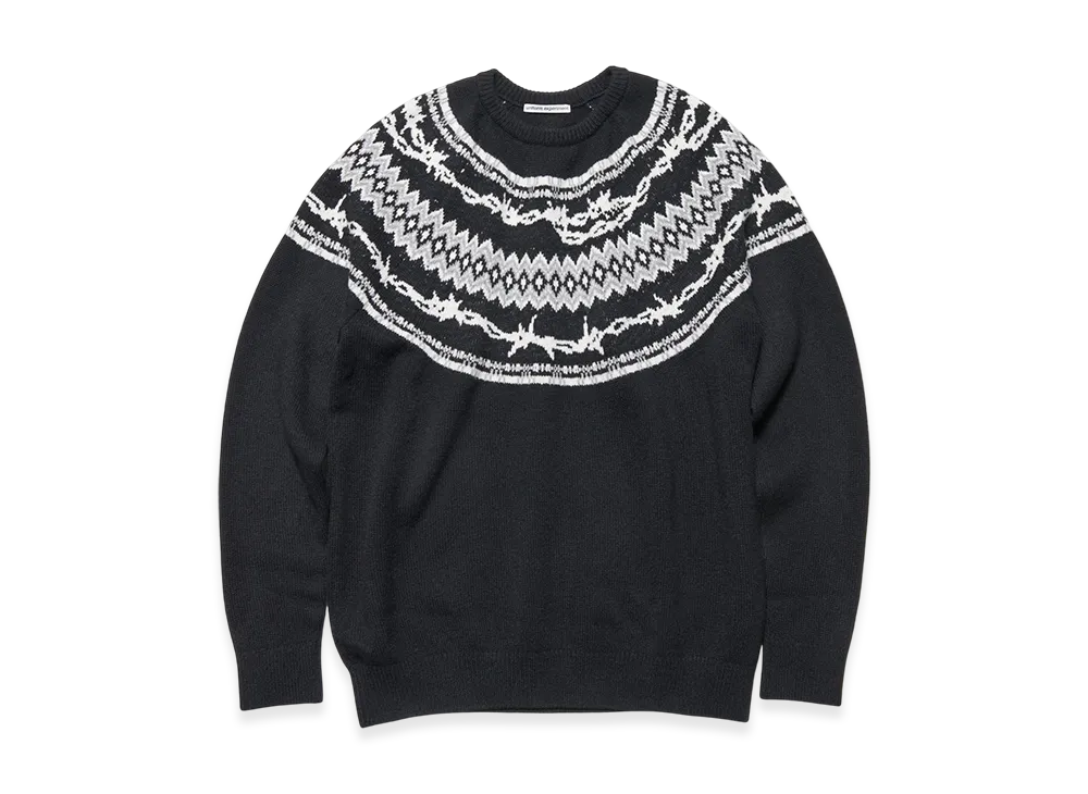 uniform experiment Entangled Nordic Sweater "Black"
