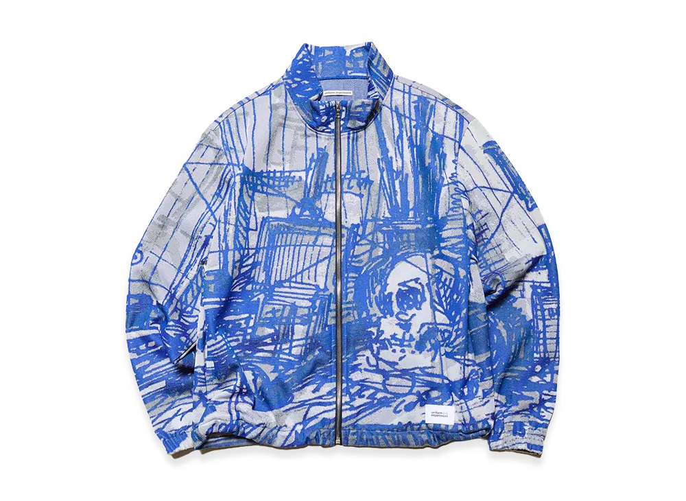uniform experiment x Michael Cherno Jersey Blouson "Blue"