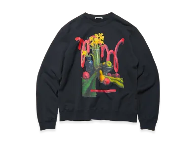 uniform experiment x Michael Cherno Narcissus Crewneck Top "Black"