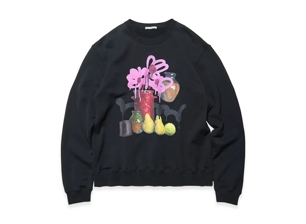 uniform experiment x Michael Cherno Red Vase Crewneck Top "Black"