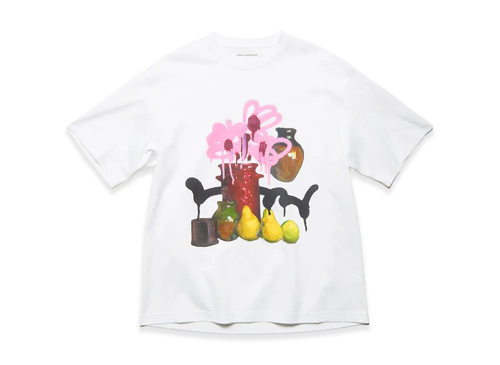 uniform experiment x Michael Cherno Red Vase Tee "White"