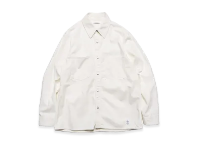uniform experiment Nep Denim Double Pocket Shirt "White"