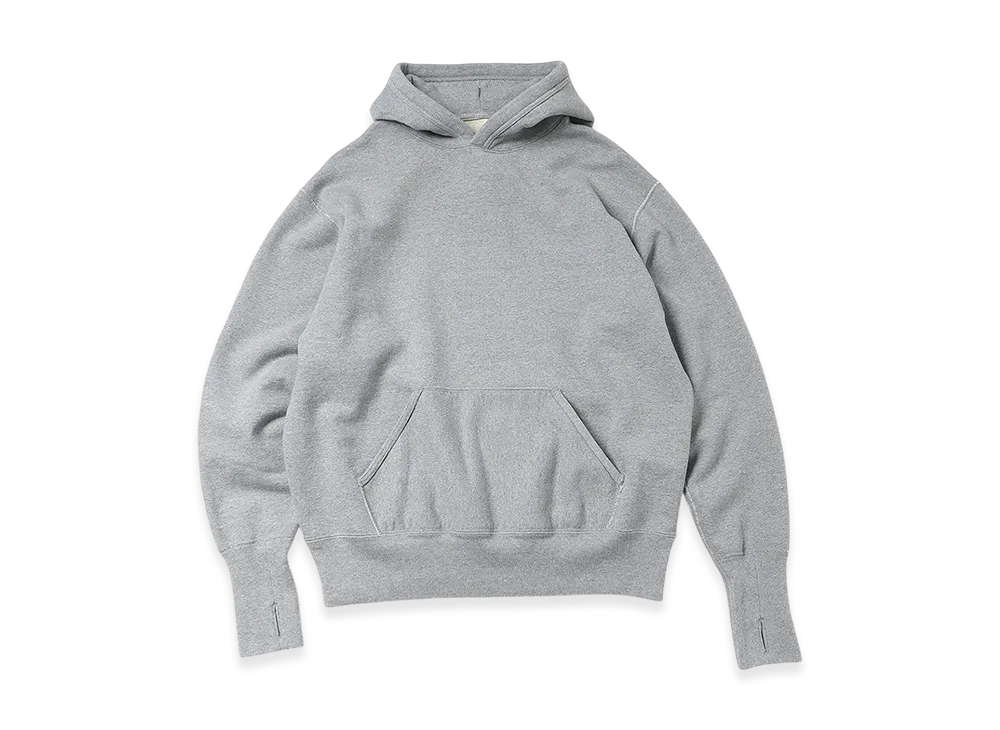 Unlikely Split Raglan Sleeve Hoodie "Top Gray"