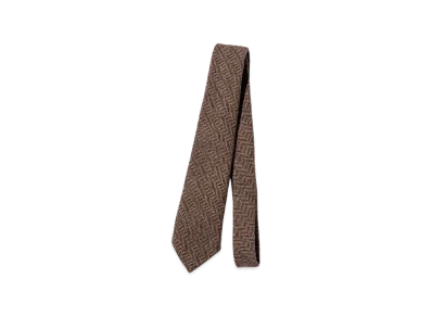 Unlikely Tie Wool Tweed "Beige Herringbone"