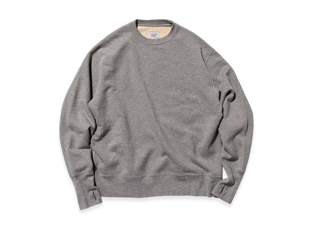 Unlikely Split Raglan Sleeve Crew "Top Gray"