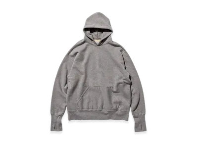 Unlikely Split Raglan Sleeve Hoodie "Top Gray"
