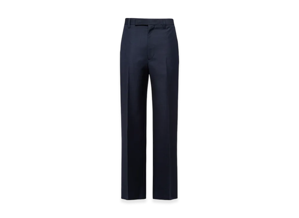 PRADA Wool Mohair Pants "Navy"