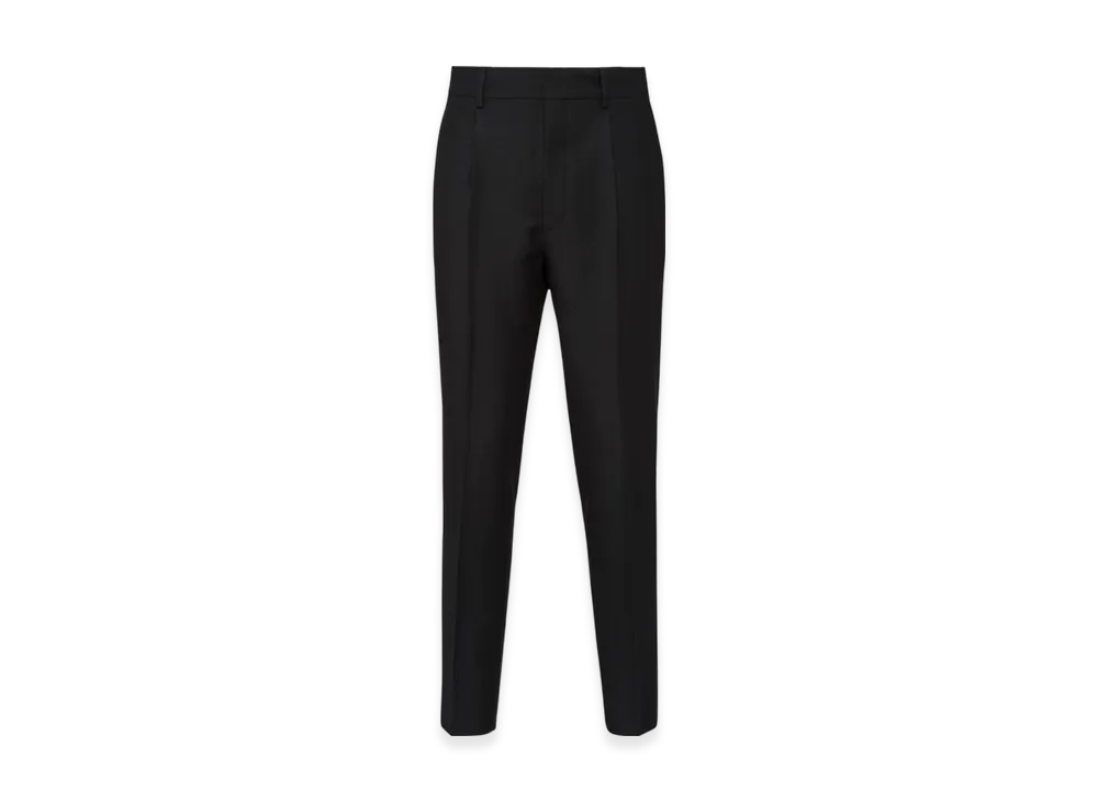 PRADA Mohair Wool Pants "Black"
