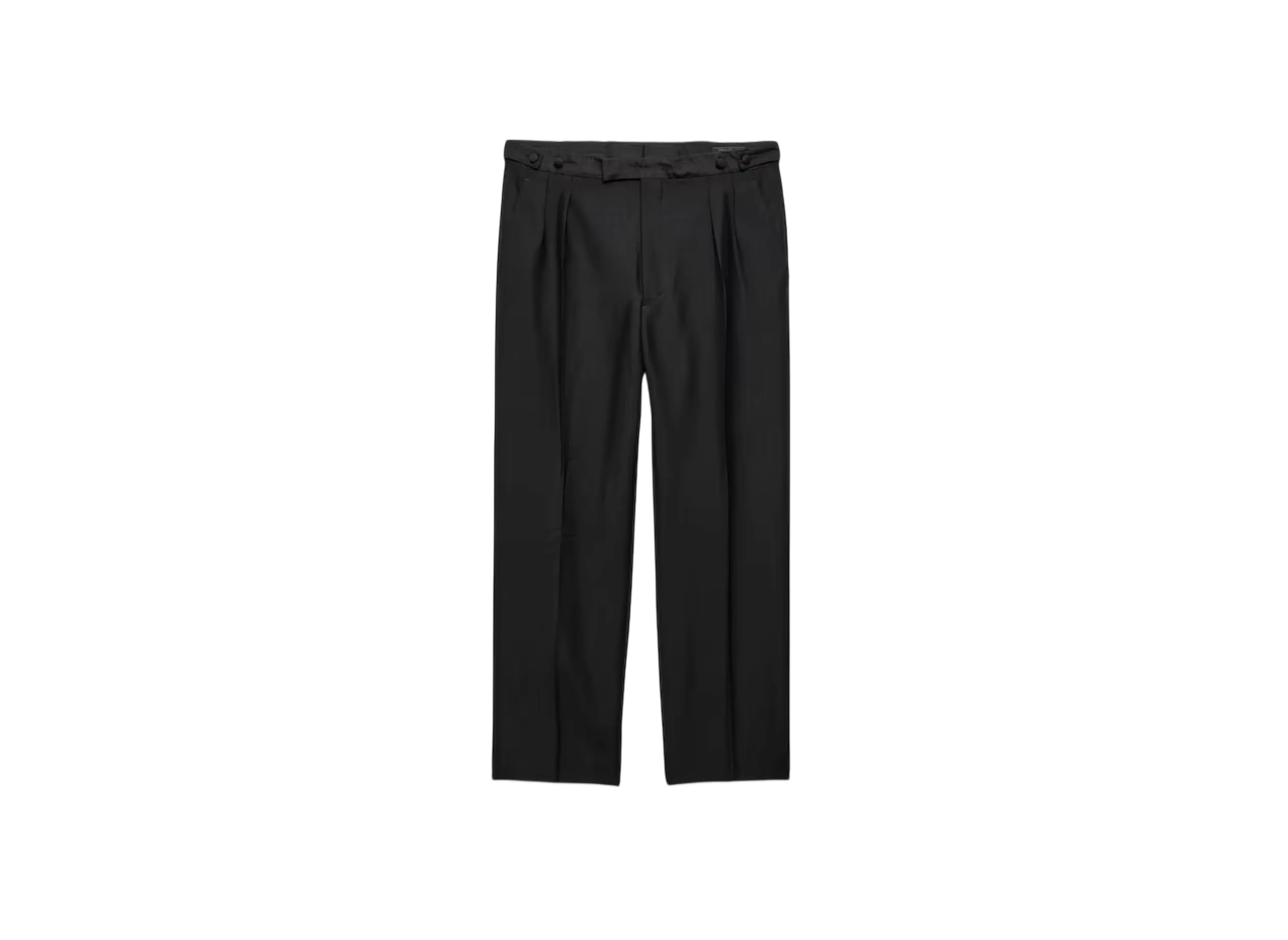 PRADA Men's Mohair Wool Trousers "Black"