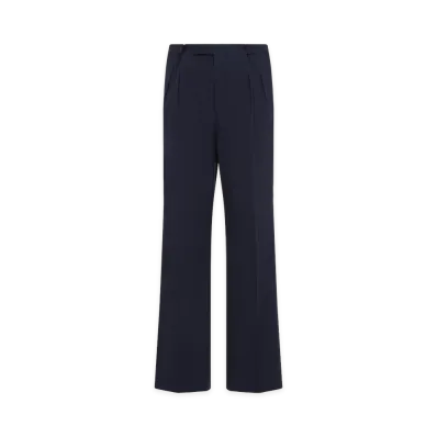 PRADA Cotton Popeline Pants "Blue"