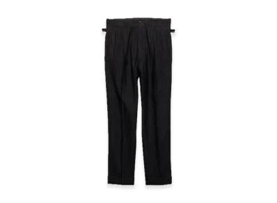 PRADA Wool Blend Pinstripe Pants "Black"