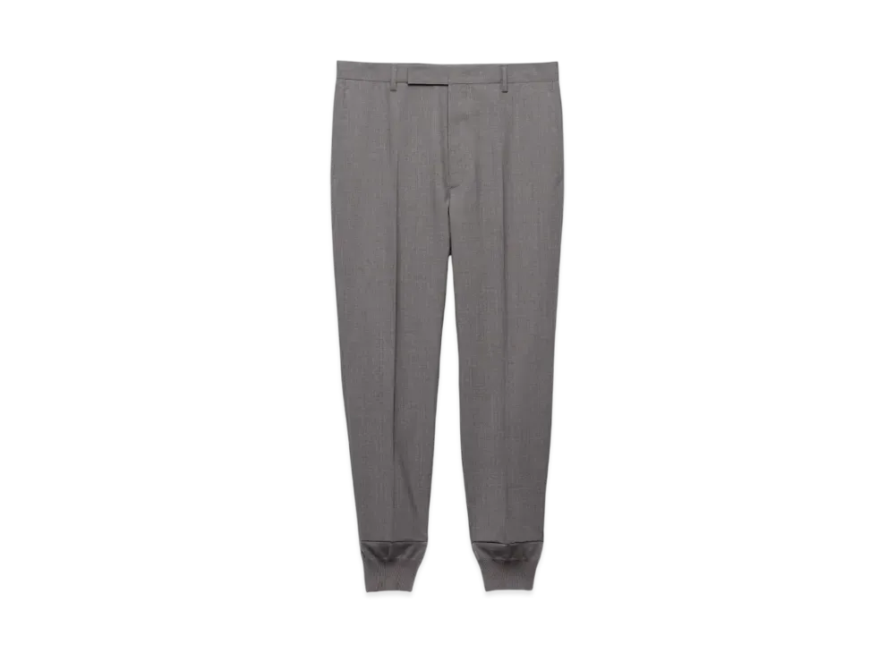 PRADA Men's Wool Joggers "Gray"