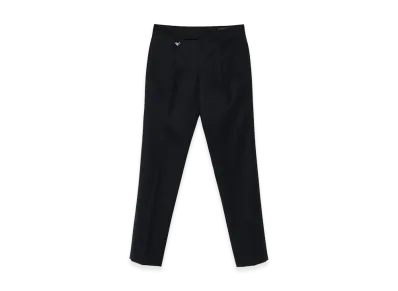 PRADA Tapered Leg Wool Trousers "Blue"