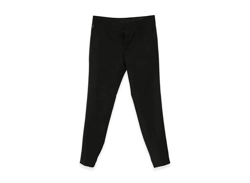 PRADA Straight Leg Wool Trousers "Black"