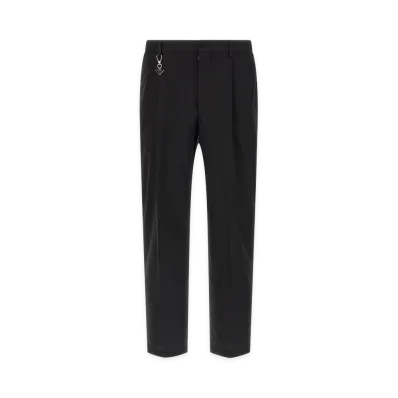 PRADA Logo Keyring Pants "Black"