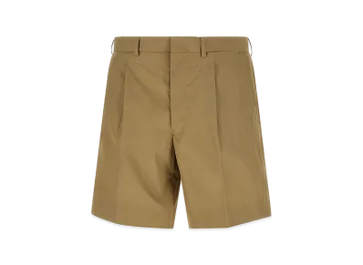 PRADA Poplin Bermuda Shorts "Beige"